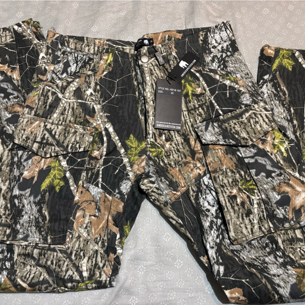 Camouflage Hunting Cargo Pants - Brown Green Black